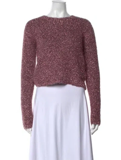 Pre-owned Sies Marjan Crew Neck Sweater In Metallic/pink