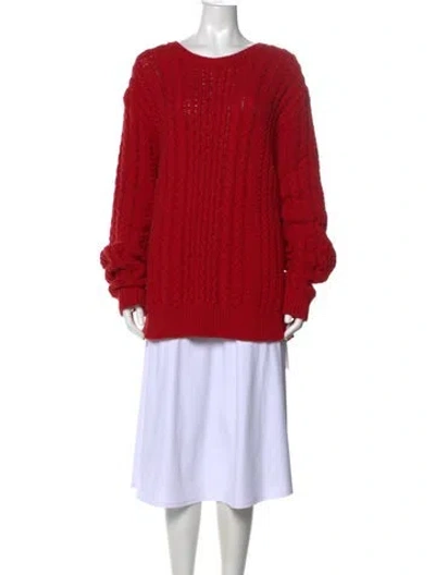 Pre-owned Sies Marjan Crew Neck Sweater In Red