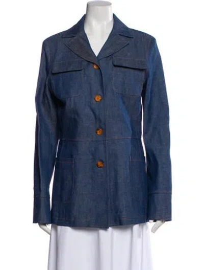 Pre-owned Sies Marjan Denim Jacket In Blue