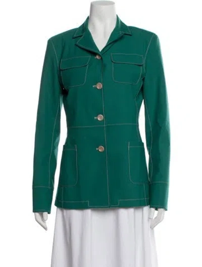 Pre-owned Sies Marjan Jacket In Green