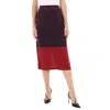Sies Marjan Ladies Striped Panel Midi Skirt In Multi