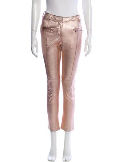 Pre-owned Sies Marjan Leather Skinny Leg Pants