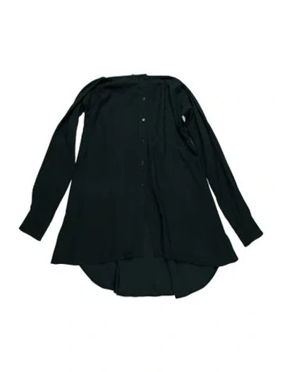 Pre-owned Sies Marjan Long Sleeve Button-up Top In Green