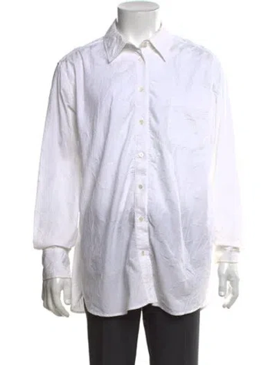 Pre-owned Sies Marjan Long Sleeve Shirt In White