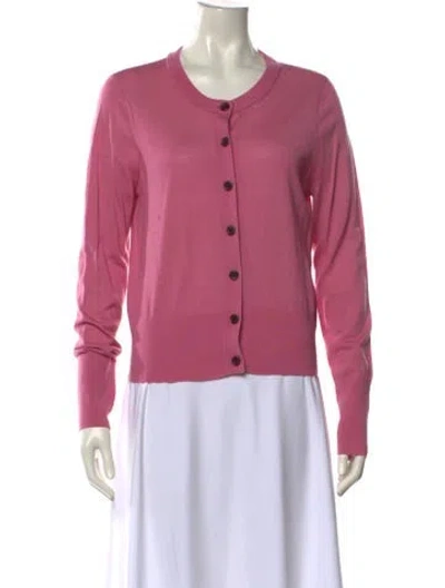 Pre-owned Sies Marjan Merino Wool Crew Neck Sweater In Pink
