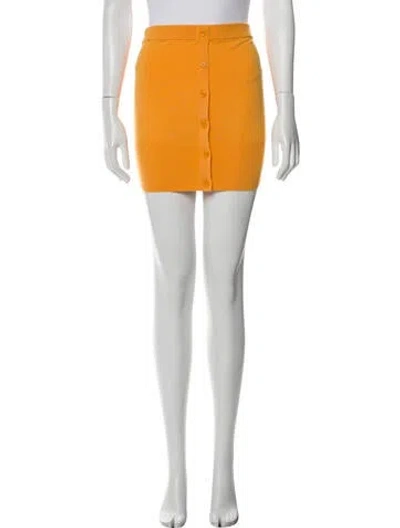 Pre-owned Sies Marjan Merino Wool Strapless Sweater W/ Tags In Orange