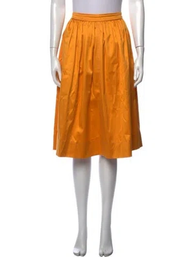 Pre-owned Sies Marjan Midi Length Skirt In Yellow