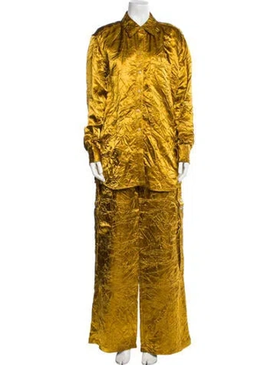 Pre-owned Sies Marjan Pant Set In Yellow