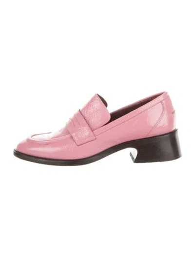 Pre-owned Sies Marjan Patent Leather Loafers In Pink