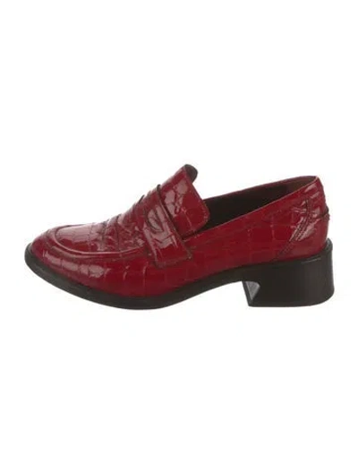 Pre-owned Sies Marjan Patent Leather Pumps In Red