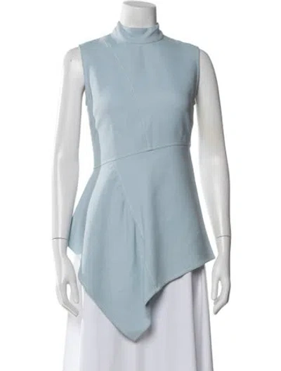 Pre-owned Sies Marjan Printed Crew Neck Tunic In Blue