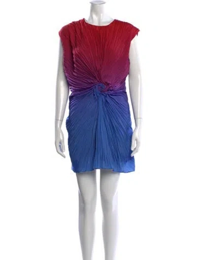 Pre-owned Sies Marjan Printed Mini Dress In Red