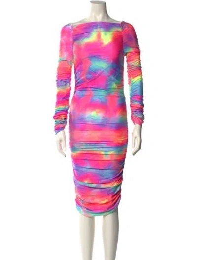 Pre-owned Sies Marjan Printed Mini Dress W/ Tags In Pink