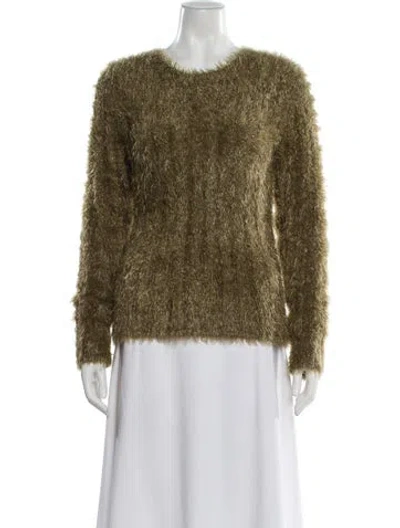 Pre-owned Sies Marjan Scoop Neck Sweater In Green