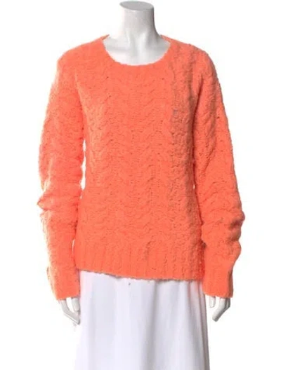 Pre-owned Sies Marjan Scoop Neck Sweater In Orange