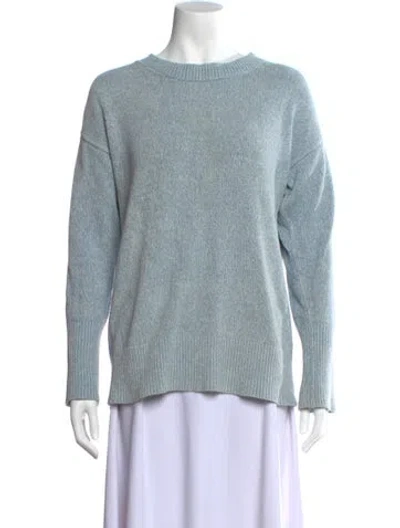 Pre-owned Sies Marjan Silk Crew Neck Sweater In Blue