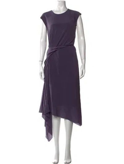 Pre-owned Sies Marjan Silk Midi Length Dress W/ Tags In Purple