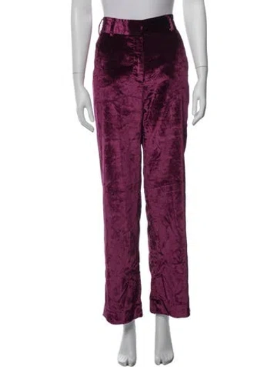 Pre-owned Sies Marjan Straight Leg Pants In Pink/purple