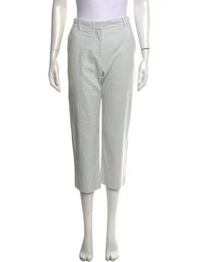 Pre-owned Sies Marjan Striped Straight Leg Pants In Blue