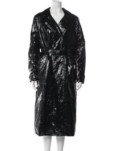 Pre-owned Sies Marjan Trench Coat In Black