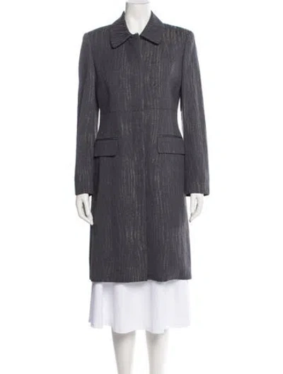Pre-owned Sies Marjan Trench Coat In Gray