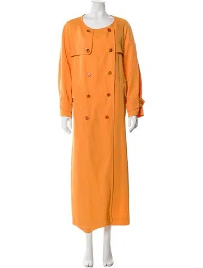 Pre-owned Sies Marjan Trench Coat In Orange