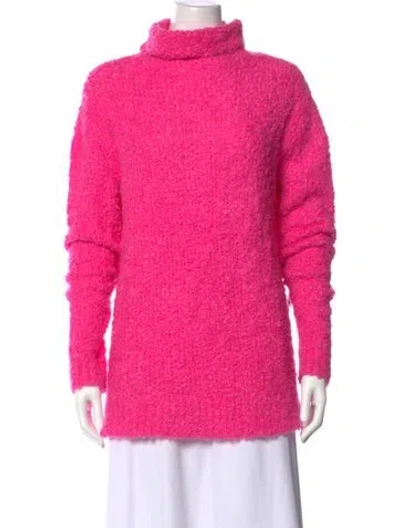 Pre-owned Sies Marjan Turtleneck Long Sleeve Top In Pink