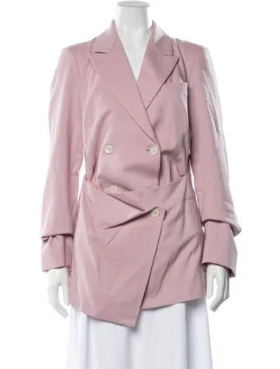 Pre-owned Sies Marjan Virgin Wool Blazer In Pink