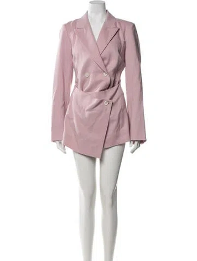 Pre-owned Sies Marjan Virgin Wool Blazer In Purple
