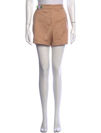 Pre-owned Sies Marjan Virgin Wool Mini Shorts In Neutrals