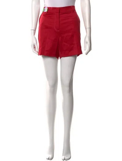 Pre-owned Sies Marjan Virgin Wool Mini Shorts In Red