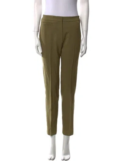 Pre-owned Sies Marjan Virgin Wool Straight Leg Pants In Brown