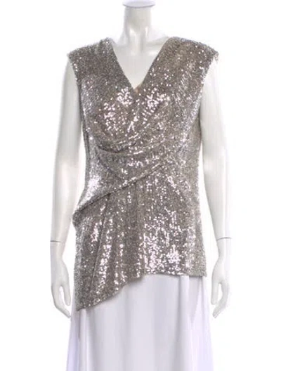 Pre-owned Sies Marjan V-neck Sleeveless Top