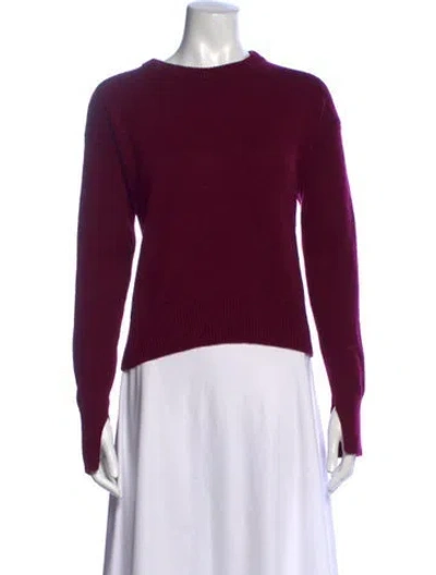Pre-owned Sies Marjan Wool Crew Neck Sweater In Burgundy