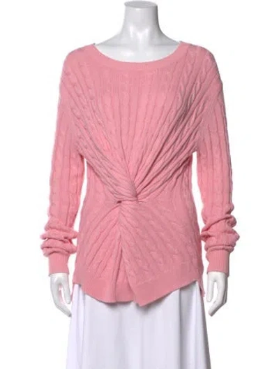 Pre-owned Sies Marjan Wool Crew Neck Sweater In Pink