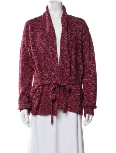 Pre-owned Sies Marjan Wool Patterned Sweater In Purple