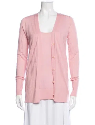 Pre-owned Sies Marjan Wool Scoop Neck Sweater In Pink