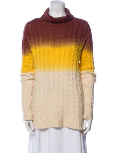 Pre-owned Sies Marjan Wool Striped Sweater In Neutral