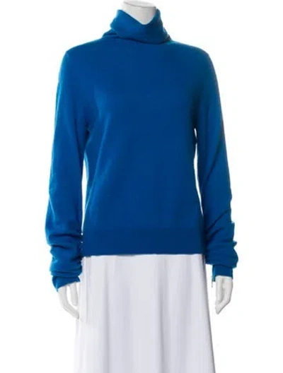 Pre-owned Sies Marjan Wool Turtleneck Sweater In Blue