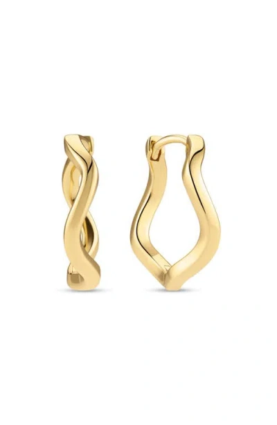 Sif Jakobs Jewellery Earrings Ellera Waves Pianura In Gold