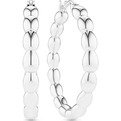 Sif Jakobs Jewellery Earrings Goccia Cerchi Pianura In Silver