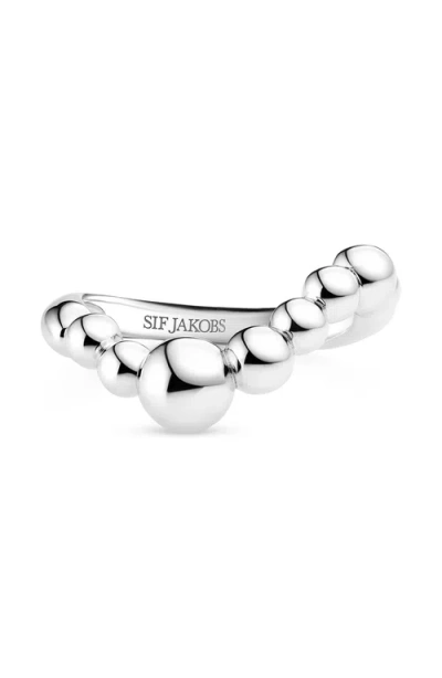 Sif Jakobs Jewellery Ring Bormio Wave In Metallic