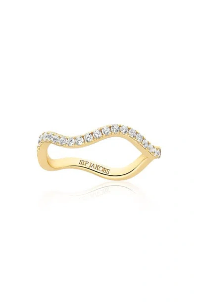 Sif Jakobs Jewellery Ring Ellera Waves In Gold