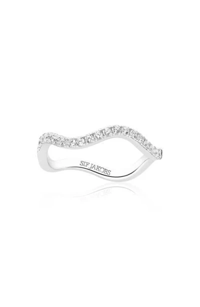 Sif Jakobs Jewellery Ring Ellera Waves In Silver