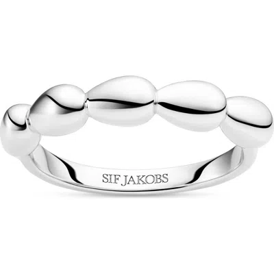 Sif Jakobs Jewellery Ring Goccia Piccolo Pianura In Metallic
