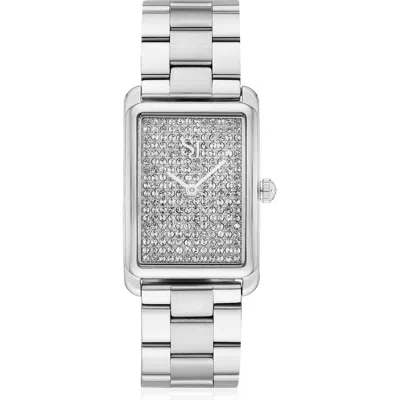 Sif Jakobs Jewellery Watch Santina With White Zirconia In Silver