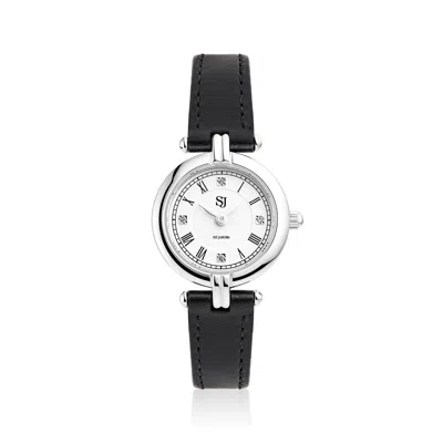 Sif Jakobs Jewellery Women's Black / Silver Watch Bianca - Black In Black/silver