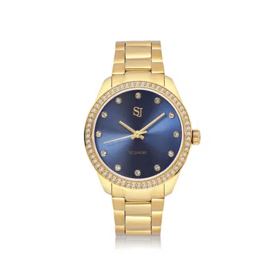 Sif Jakobs Jewellery Women's Blue / Gold Watch Valeria Gold, Blue In Blue/gold