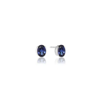 Sif Jakobs Jewellery Women's Blue / Silver Earrings Ellisse Carezza Silver Blue In Multi