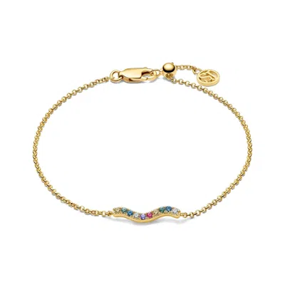Sif Jakobs Jewellery Women's Bracelet Ellera Waves - Gold - Rainbow